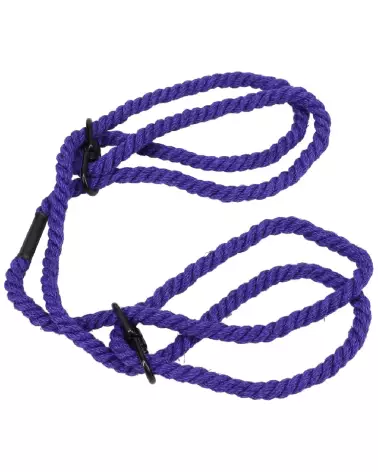 Menottes en chanvre Restrain 6mm violet de Doc Johnson pour poignets ou chevilles-6