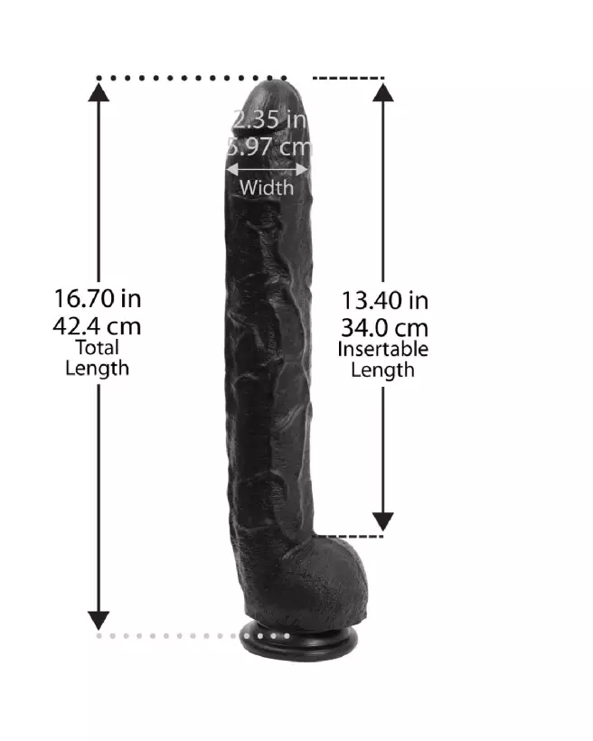 Photo du Dick Rambone Cock Dildo XXL par Doc Johnson, gode réaliste géant-6