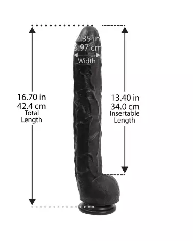 Photo du Dick Rambone Cock Dildo XXL par Doc Johnson, gode réaliste géant-6