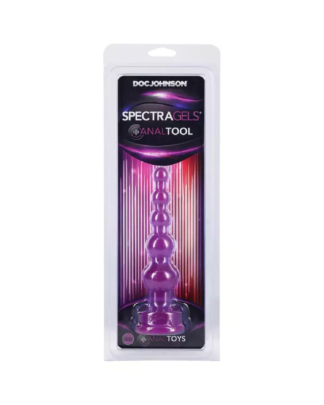 Chapelet anal Doc Johnson 18 cm avec perles en silicone-2