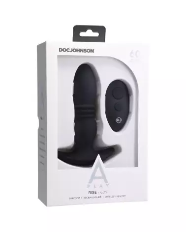 Plug anal silicone Rise Doc Johnson avec télécommande pour confort maximal-2