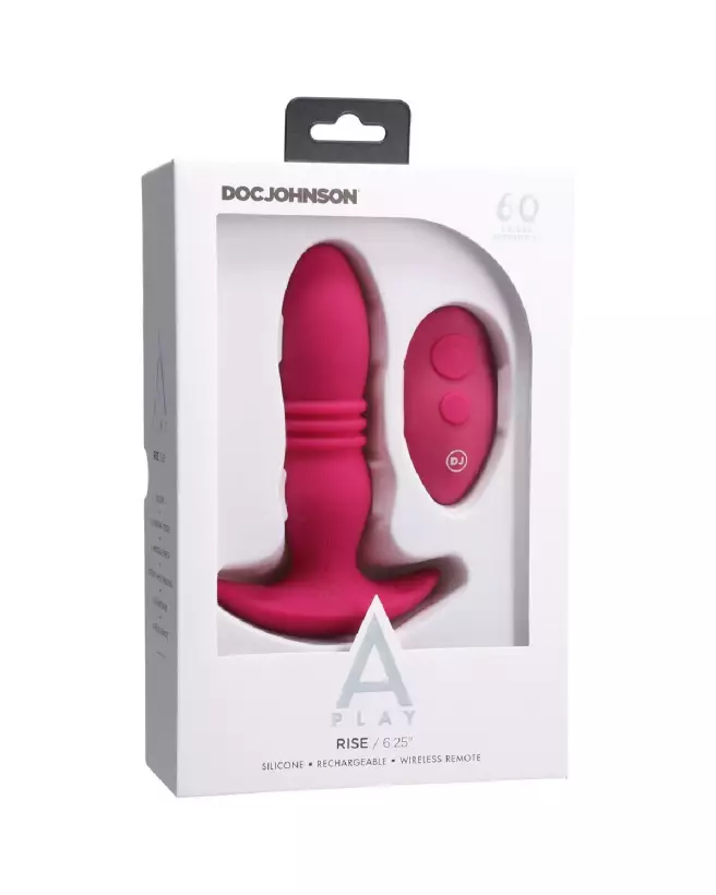 Image du plug anal Rise de Doc Johnson avec télécommande pour stimulation avancée-2