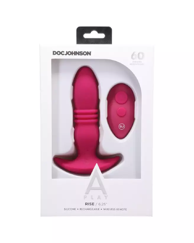 Image du plug anal Rise de Doc Johnson avec télécommande pour stimulation avancée-3