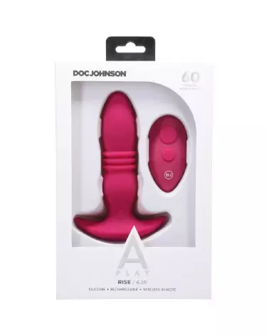 Image du plug anal Rise de Doc Johnson avec télécommande pour stimulation avancée-3