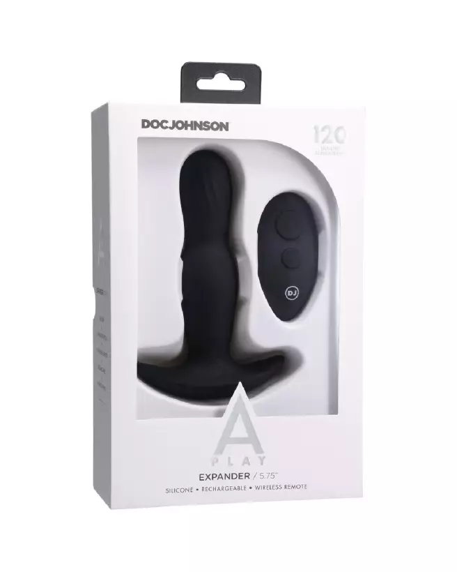 Plug Anal Expander en Silicone avec Télécommande par Doc Johnson-2