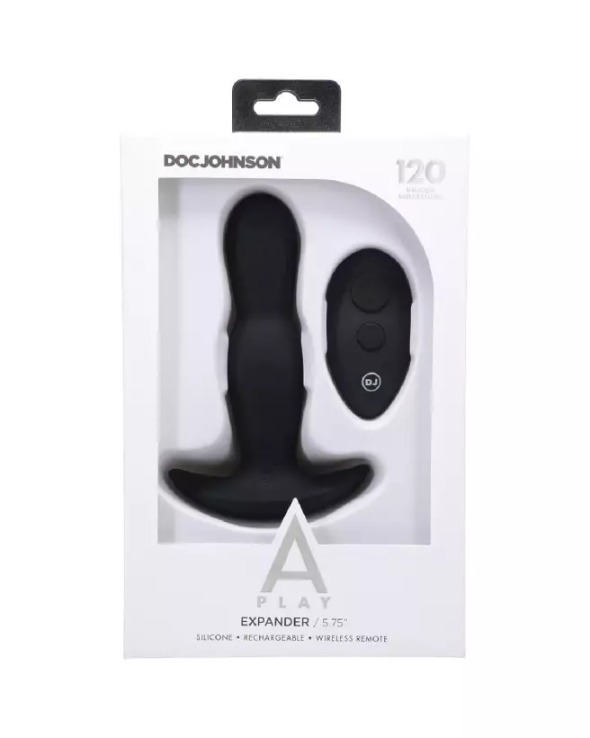 Plug Anal Expander en Silicone avec Télécommande par Doc Johnson-3