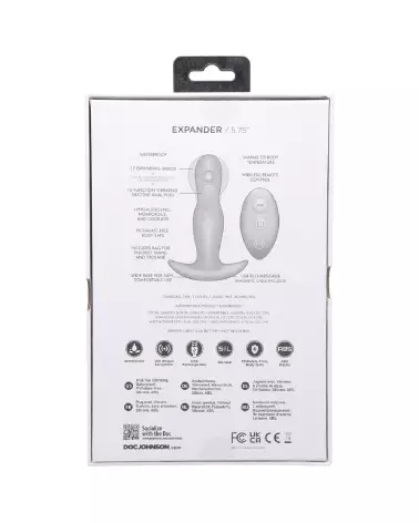 Plug Anal Expander en Silicone avec Télécommande par Doc Johnson-4