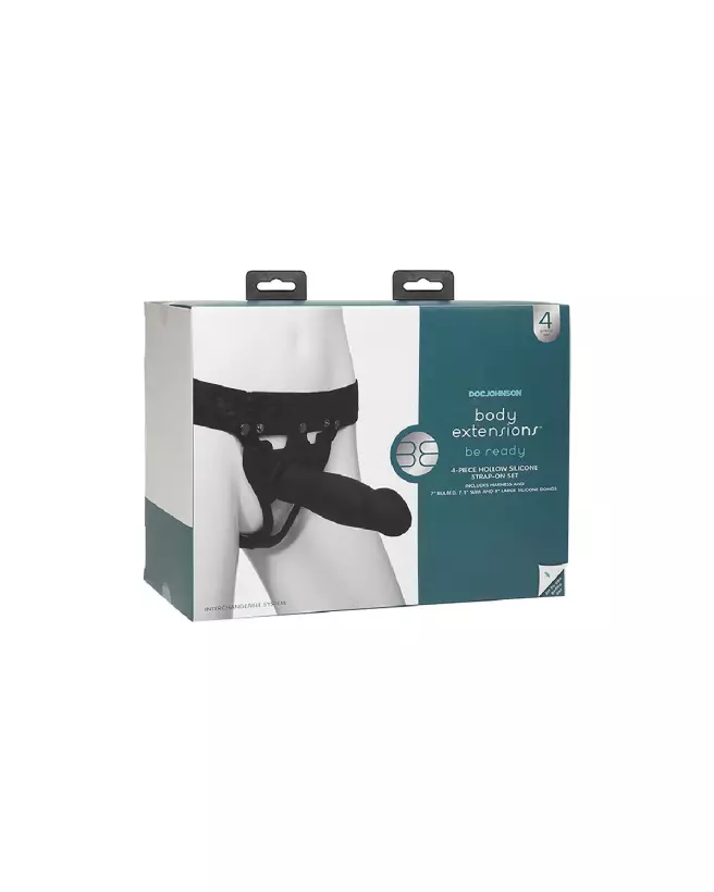 Ready Silicone Harness Doc Johnson - Harnais Ajustable en Silicone de Qualité-2