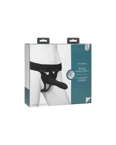 Doc Johnson Strong Silicone Harness, gode ceinture de qualité premium-2