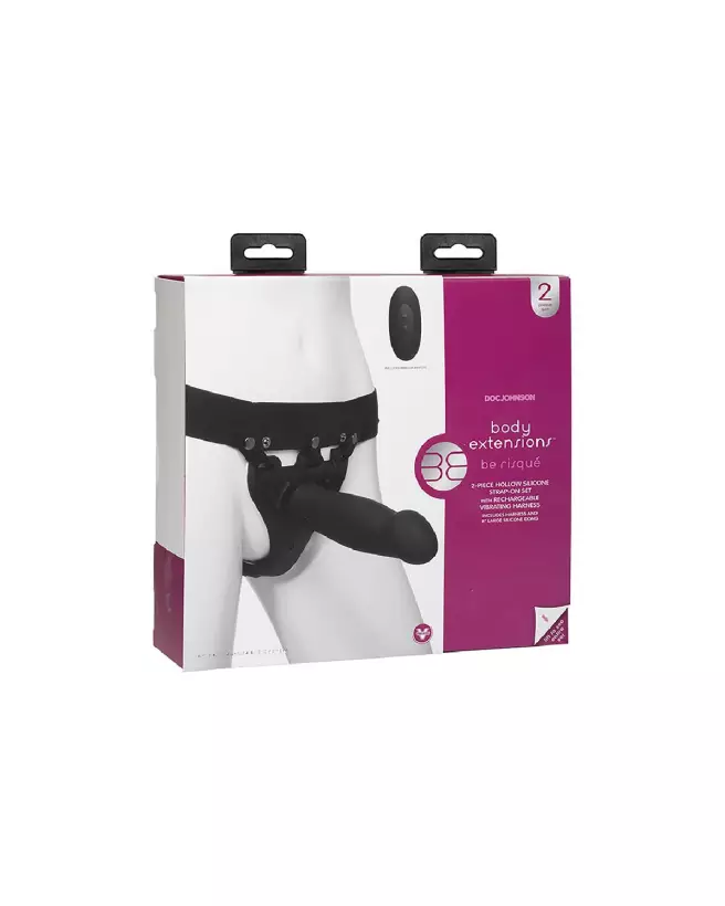 Risqu Silicone Harness par Doc Johnson, ajustable et confortable-2