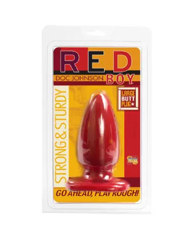 Image du Red Boy Butt Plug L de Doc Johnson, plug anal de grande taille pour expérience intense-3