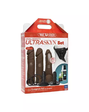 Kit Dual Density ULTRASKYN de Doc Johnson pour godes ceintures réalistes-2