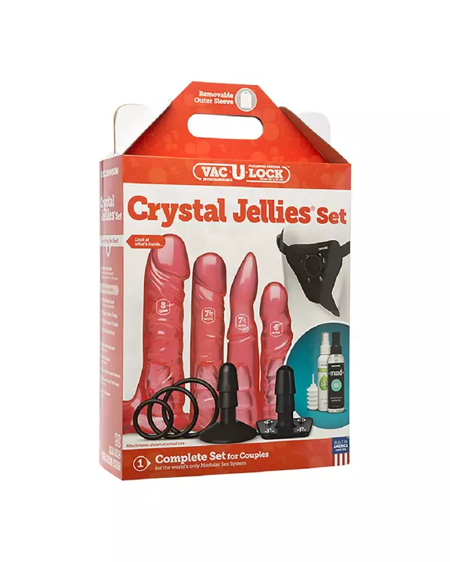 Image du Set Crystal Jellies de Doc Johnson, godes ceintures réalistes et confortables-2