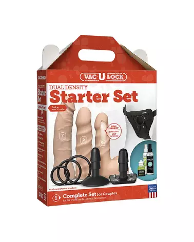 Kit Dual Density ULTRASKYN de Doc Johnson - Godes Ceintures pour Débutants-2