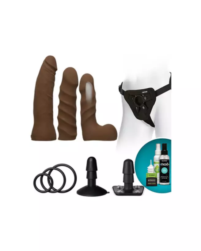 Image du kit Dual Density ULTRASKYN Doc Johnson pour débutants en godes ceintures-1