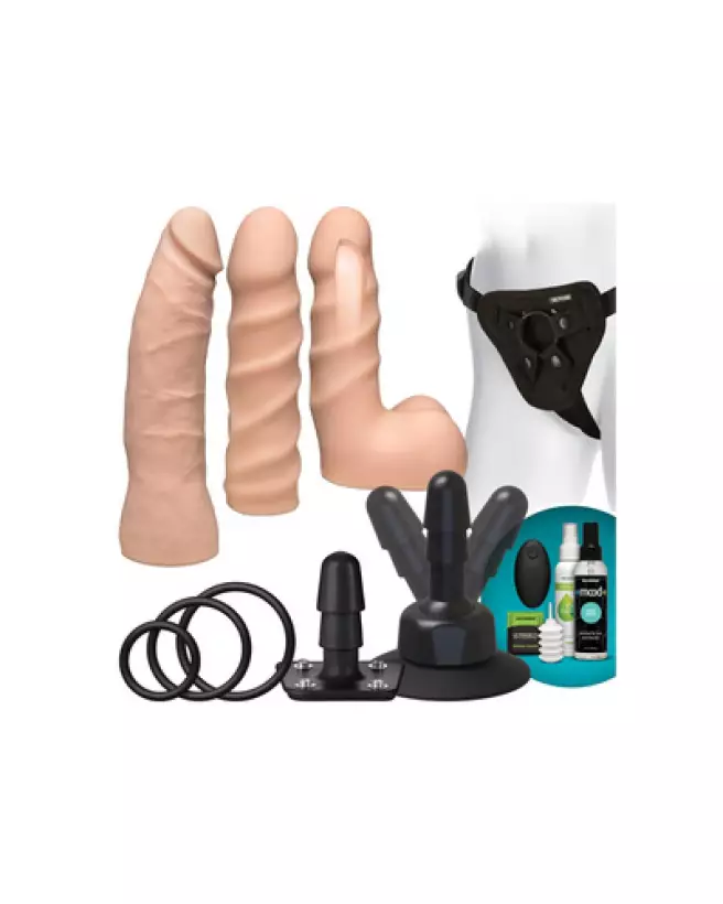 Image du set Vibrating Dual Density ULTRASKYN de Doc Johnson avec télécommande-1
