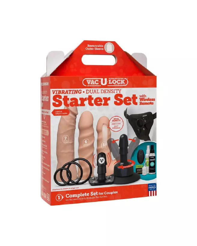 Image du set Vibrating Dual Density ULTRASKYN de Doc Johnson avec télécommande-2