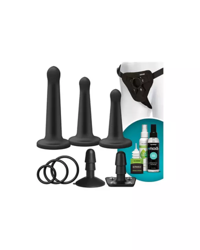 Silicone Pegging Set de Doc Johnson en action, godes ceintures de qualité premium pour couples-1