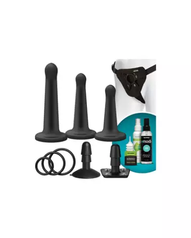 Silicone Pegging Set de Doc Johnson en action, godes ceintures de qualité premium pour couples-1
