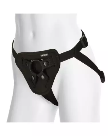 Image du Platinum Luxury Harness avec Plug de Doc Johnson, harnais de luxe pour stimulation-1