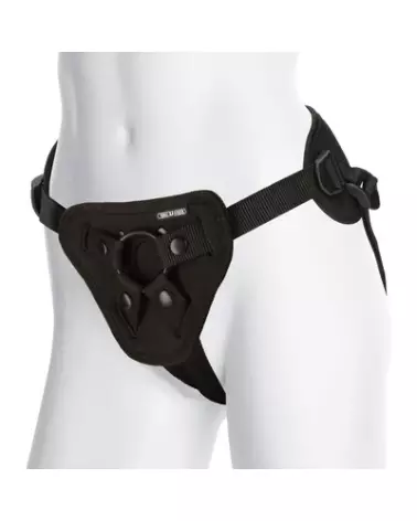 Platinum Corset Harness avec Plug par Doc Johnson - Gode Ceinture de Luxe-1