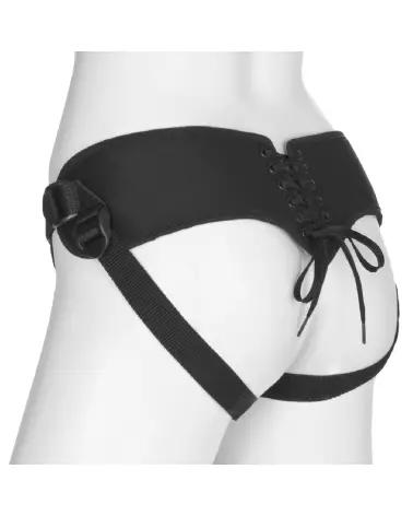 Platinum Corset Harness avec Plug par Doc Johnson - Gode Ceinture de Luxe-3