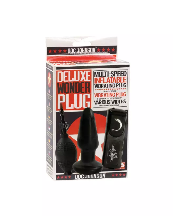 Image du Deluxe Wonder Butt Plug gonflable par Doc Johnson pour plaisir anal optimal-2