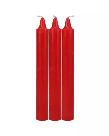 Bougies rouges basse température Doc Johnson pour jeux sensoriels-1