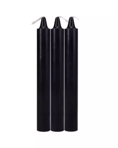 Photo de Bougies Japonaises Noires Doc Johnson pour jeux de température douce-1