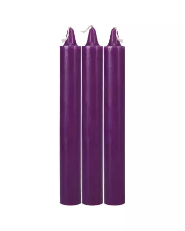Bougies à goutte japonaises violettes Doc Johnson, idéales pour ambiance basse température-1