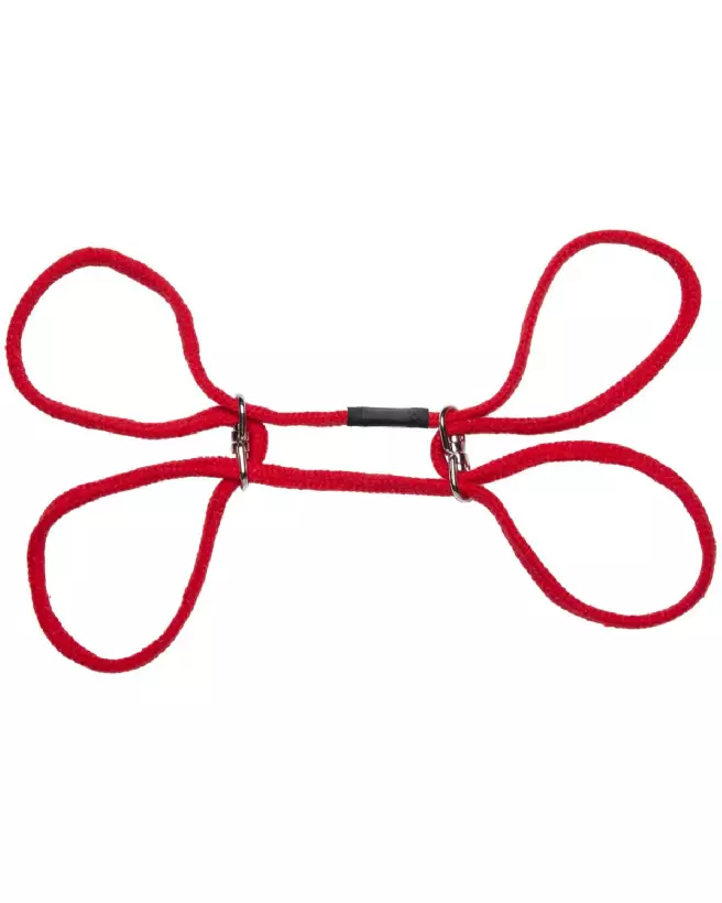 Menottes en coton 100% Doc Johnson pour poignets et chevilles, idéales pour jeux de bondage-5