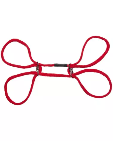 Menottes en coton 100% Doc Johnson pour poignets et chevilles, idéales pour jeux de bondage-5