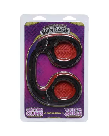 Image des menottes en coton 100% de Doc Johnson pour poignets ou chevilles-2