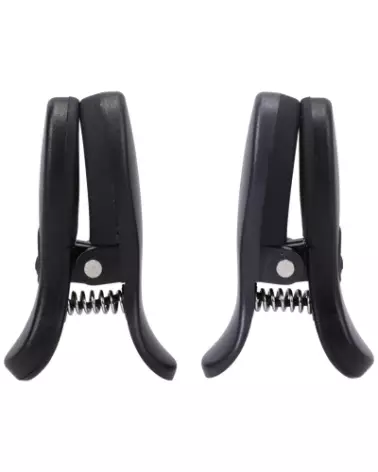 Pinces à tétons vibrantes Vibro Grippers noir de Doc Johnson-1
