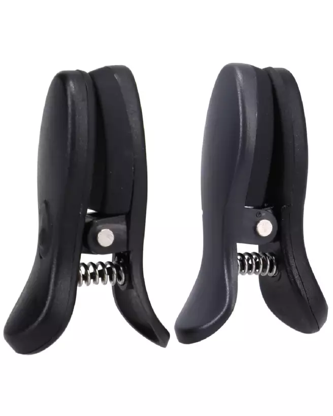 Pinces à tétons vibrantes Vibro Grippers noir de Doc Johnson-3