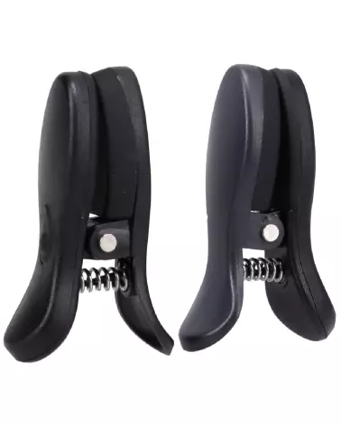 Pinces à tétons vibrantes Vibro Grippers noir de Doc Johnson-3