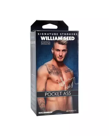William Seed ULTRASKYN Pocket Butt Masturbator par Doc Johnson, jouet intime réaliste et portable-2