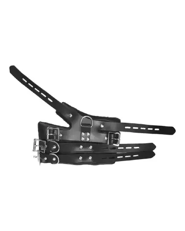 Menottes Four Buckle Suspension Cuffs noires de XR Brands pour BDSM-3