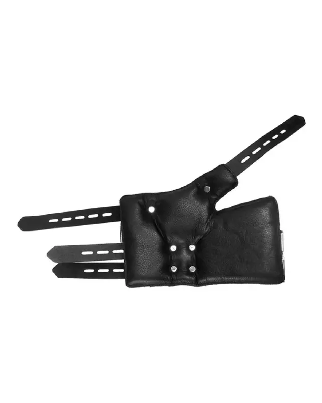 Menottes Four Buckle Suspension Cuffs noires de XR Brands pour BDSM-4