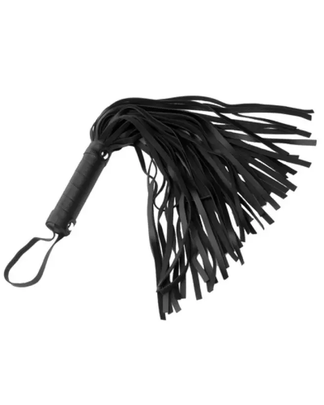 Image du Mini Flogger Pleather Pleasure par XR Brands pour jeux BDSM-1