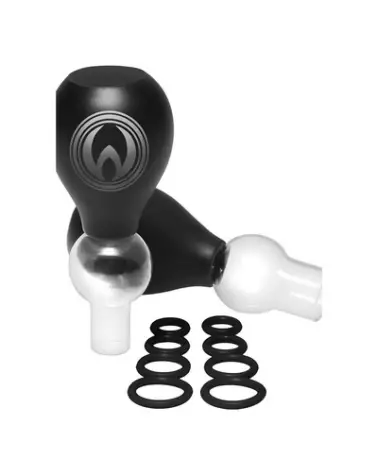 Pinces à tétons Pyramid avec anneau O de XR Brands, accessoire BDSM pour stimulation-1