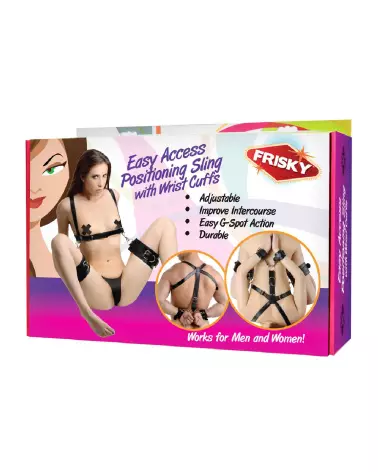 Image Thigh Sling avec menottes poignets et cuisses XR Brands-2