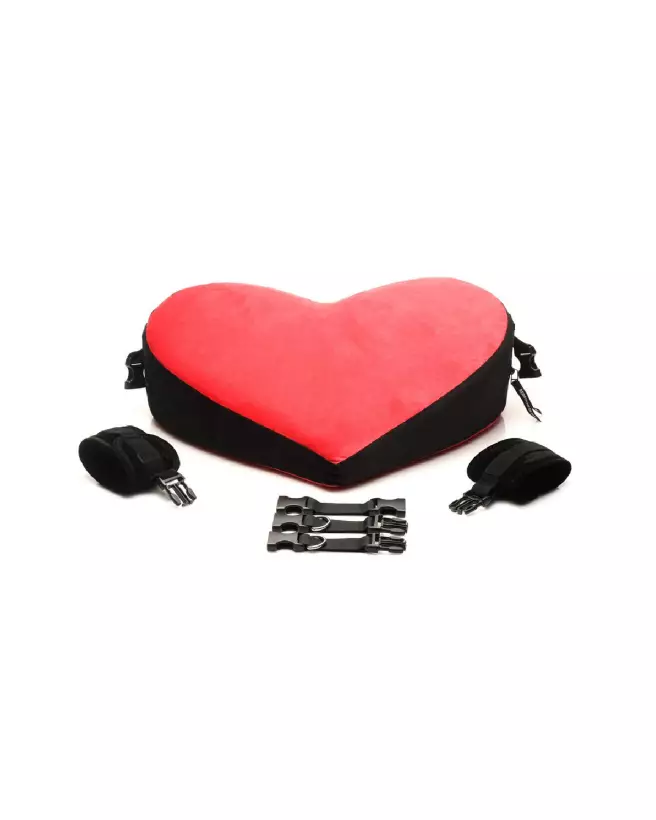 Image du Coussin Érotique Bondage Love Pillow Noir/Rouge par XR Brands-3