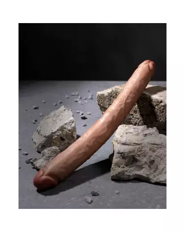 RealRock Slim Double Ended Dong 14 inch Tan - Vue détaillée-6