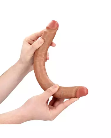 RealRock Slim Double Ended Dong 14 inch Tan - Vue détaillée-7