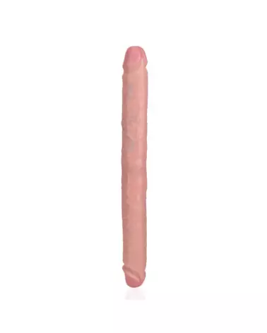 Double Ended Dong 14 Inch Flesh RealRock Slim pour plaisir partagé et sensations réalistes-1