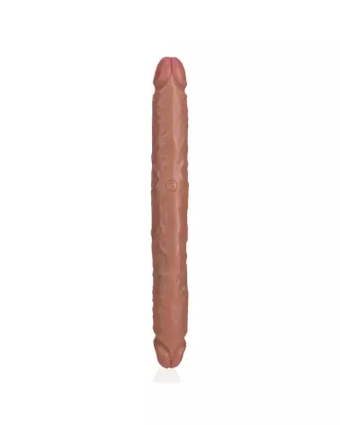 Image du Double Dong Slim 12 pouces Tan de RealRock, jouet double usage pour plaisir solo ou partagé-4