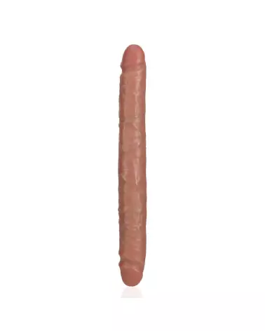 Image du Double Dong Slim 12 pouces Tan de RealRock, jouet double usage pour plaisir solo ou partagé-5