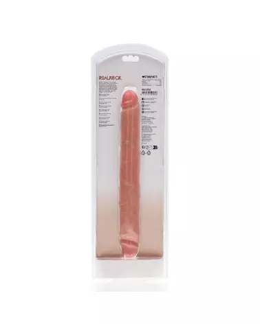 Double Ended Dong 12 pouces Flesh de RealRock - Sextoy réaliste pour plaisir partagé-3