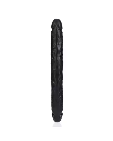 Image du Slim Double Ended Dong 12 pouces noir de RealRock, jouet intime double extrémité pour plaisir partagé-4